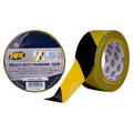 Hpx zelfklevende afzettape heavy duty geelzwart 48mm x 33m