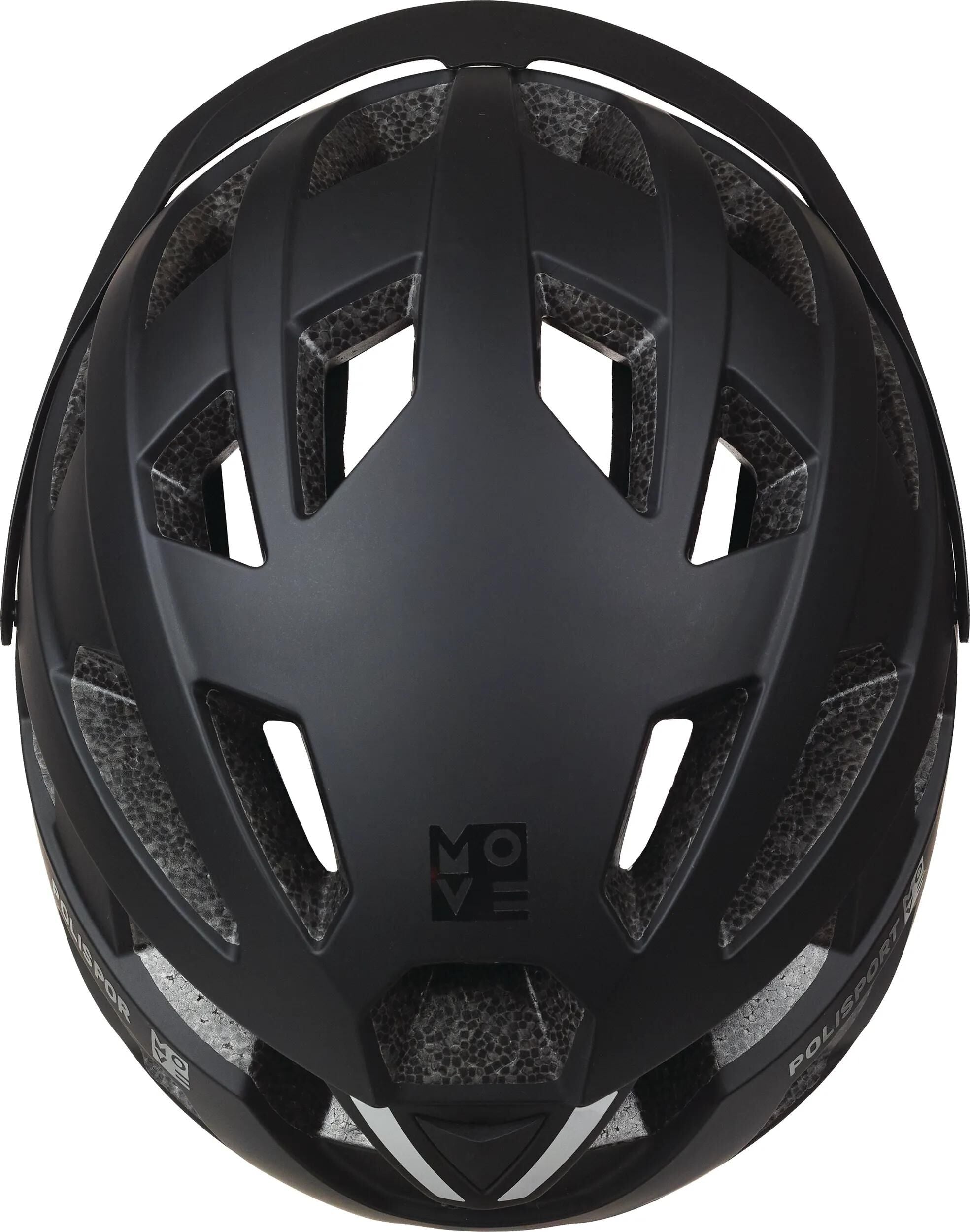Polisport City-Move Helm, Größe M, Schwarz matt