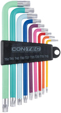Contec innensechsrund-winkelschlüsselsatz tfm-255 ct hexagon socket angle tfm-255 t10 15 20 25 30