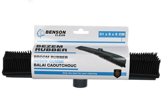 Rubberbezem 31cm zonder steel
