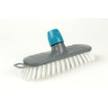 Linea schrobborstel luiwagen van polyamide 23cm kunststof met steelhouder