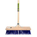 Mm eurotool stalbezem pvc blauw 45cm fsc steel 150cm stokhouder