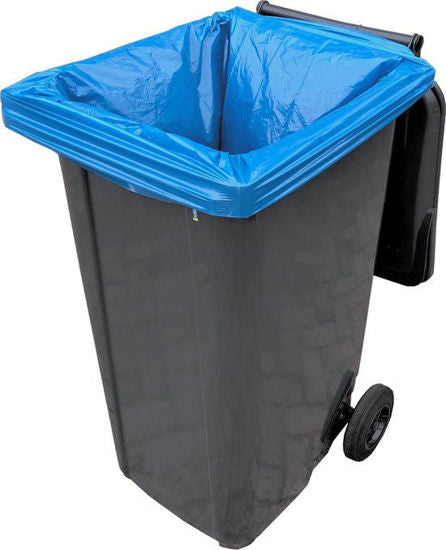 Containerzakken ldpe 6525 x 140cm t 70 blauw 240ltr