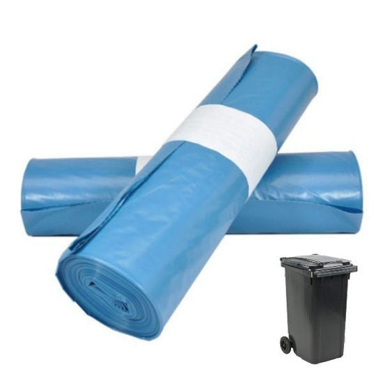 Containerzakken ldpe 6525 x 140cm t 70 blauw 240ltr