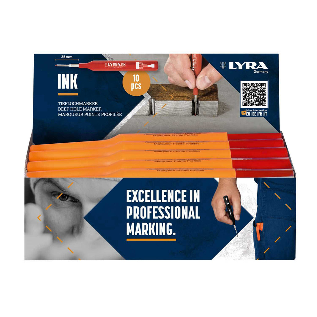 Lyra producten diepmarker merkstift rood