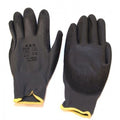 Handger. montage handschoenen medium 8 grijs-geel