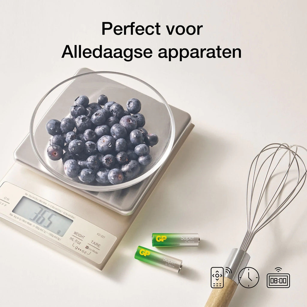 Gp super alkaline aa-batterijen 4pk