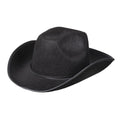 Boland cowboyhoed rodeo vilt zwart