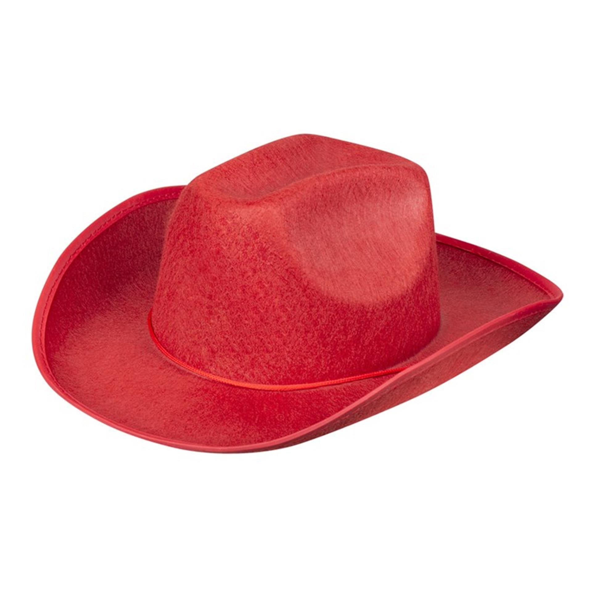 Boland cowboyhoed rodeo vilt rood