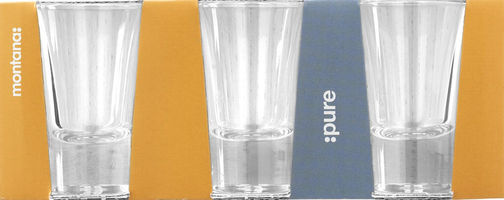 Montana pure shotglas 3-delig 40ml