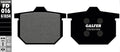 Galfer bremsbelag fd016 brake pad fd016 g1054 organic