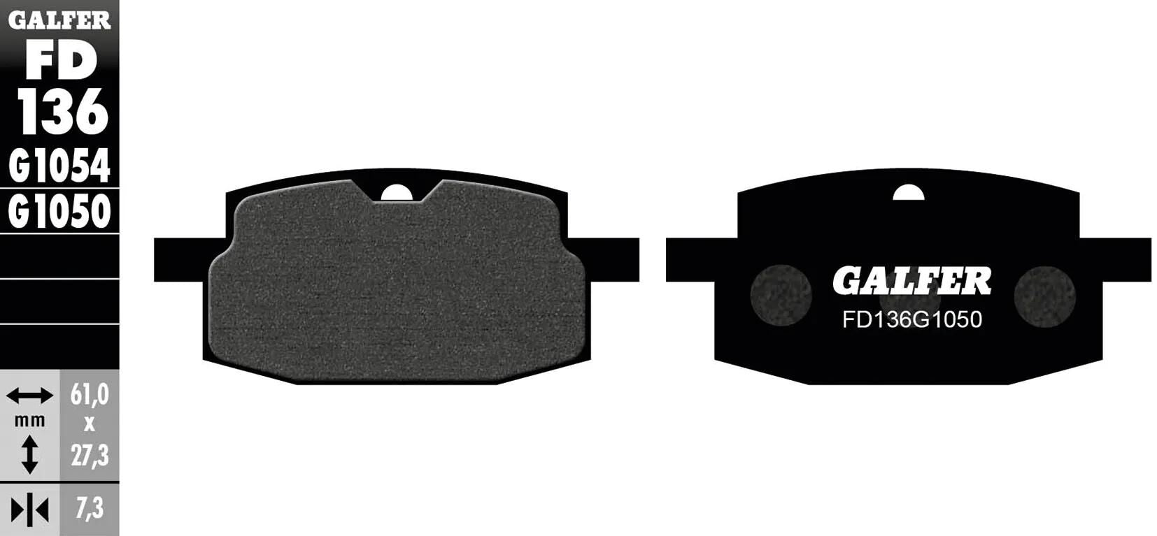 Galfer bremsbelag fd136 brake pad fd136 g1050