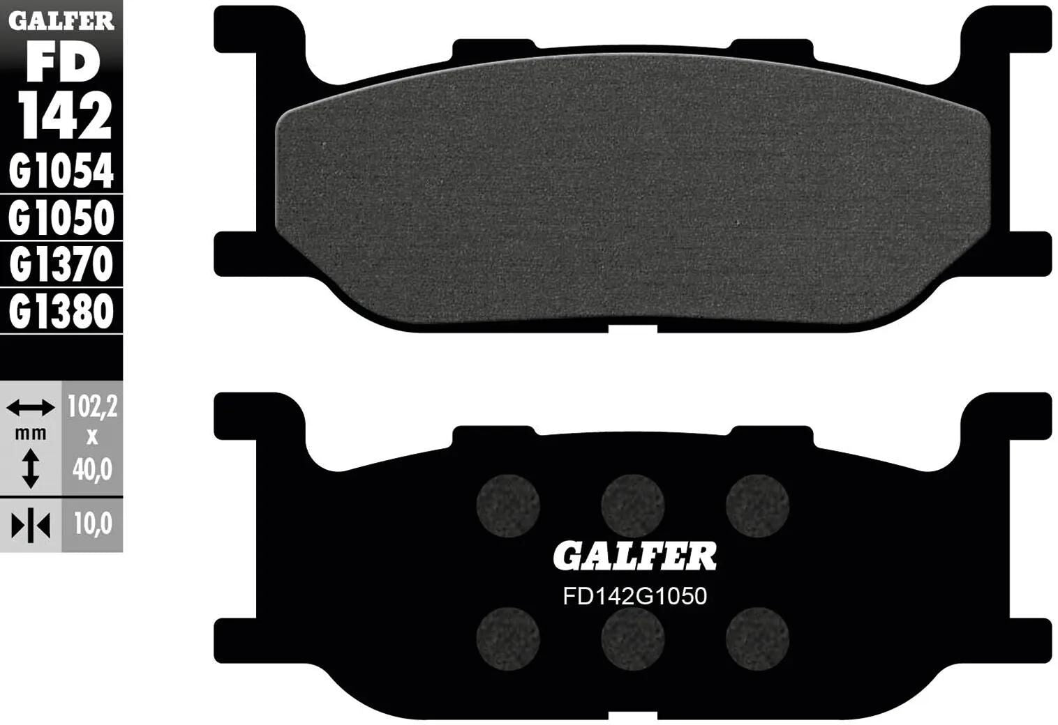 Galfer bremsbelag fd142 brake pad fd142 g1050 organic