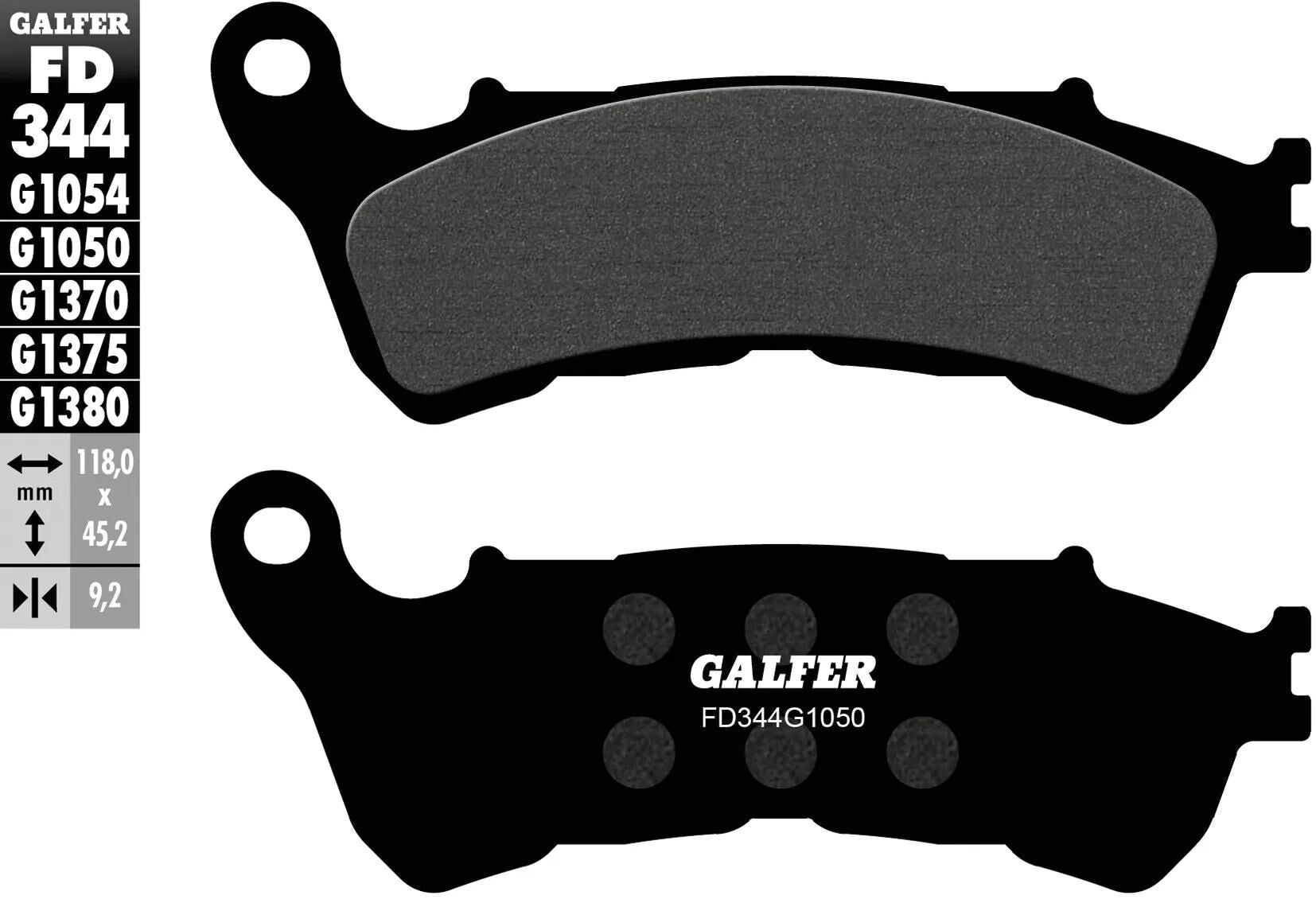 Galfer bremsbelag fd344 brake pad fd344 g1050 organic scooter