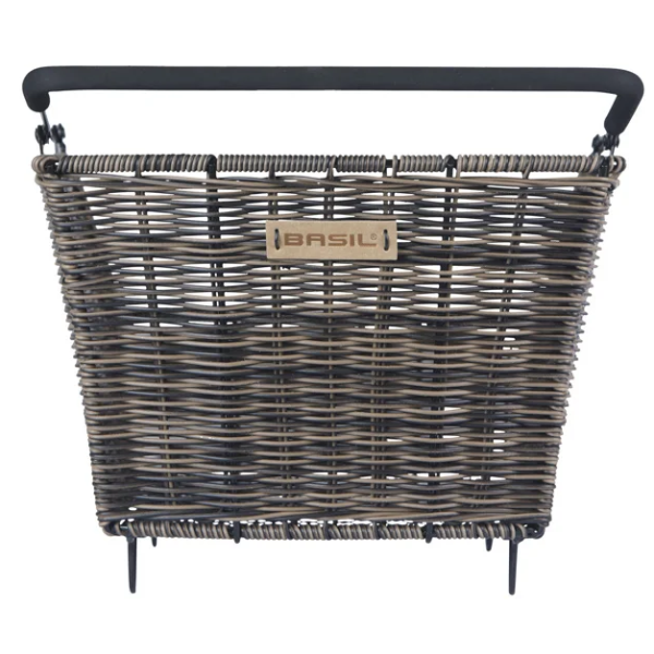 Fahrradkorb Basil Cento Rattanoptik Multi System 41 x 25 x 12 cm - braun