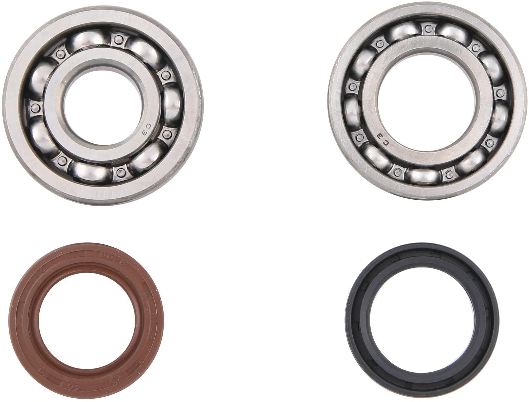 All balls racing kurbelwellenlagersatz crankshaft bearing set ab 24-1072 with simmerrings