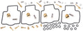 Keyster reparatursatz vergaser carburetor rep kit keyste kk-0246