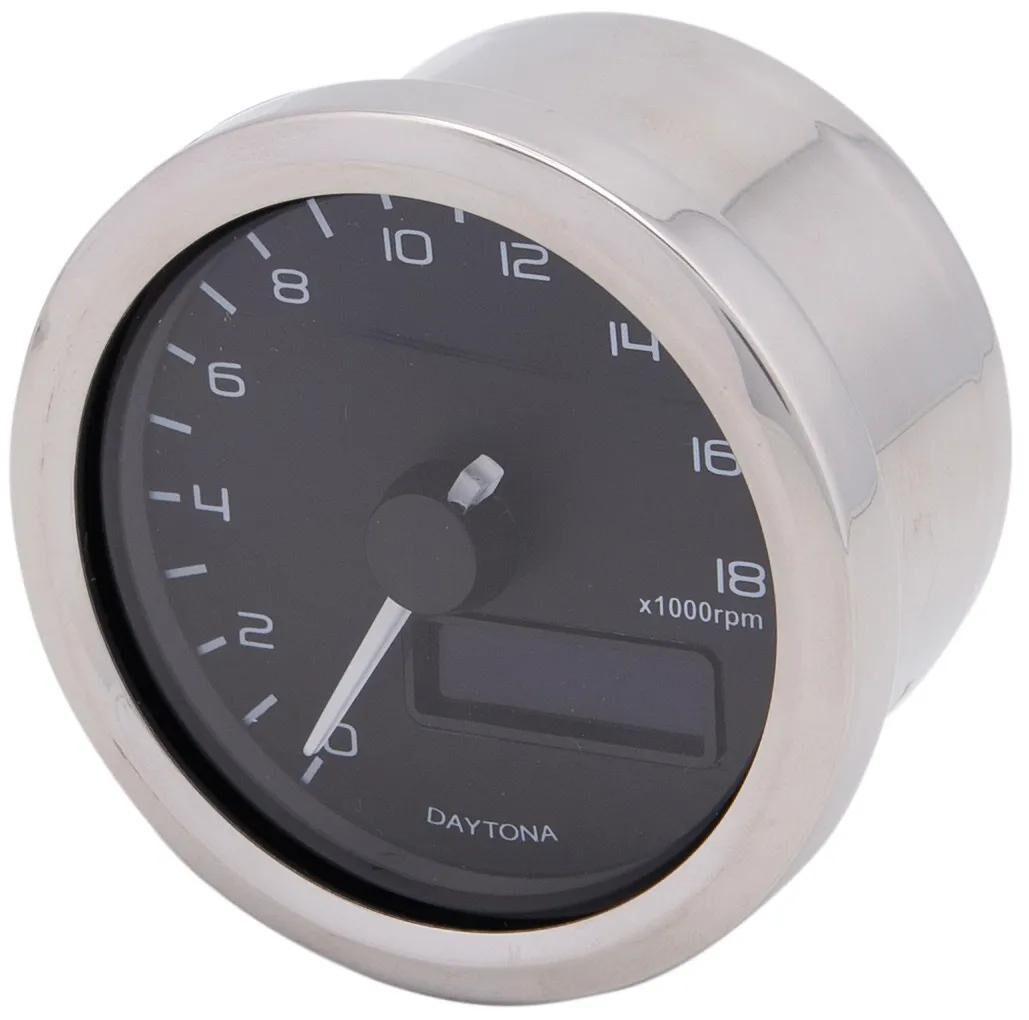 Daytona drehzahlmesser velona 60 rpm velona,sw led-blue 18000 rpm