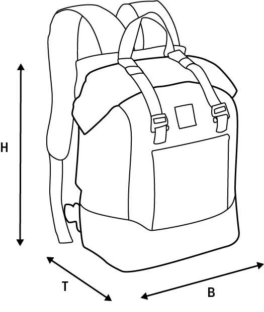 Oxford rucksack aqua b 25 backpack aqua b25 khaki black 25l