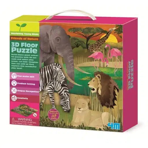 Dam Thinking Kits Bodenpuzzle 3D Safari