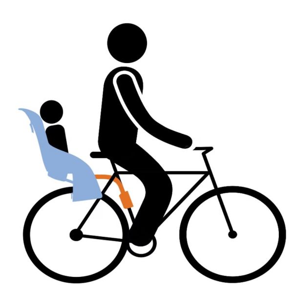 Thule Ride Along Lite Kindersitz für die Rückbank zur Rahmenmontage – hellgrau