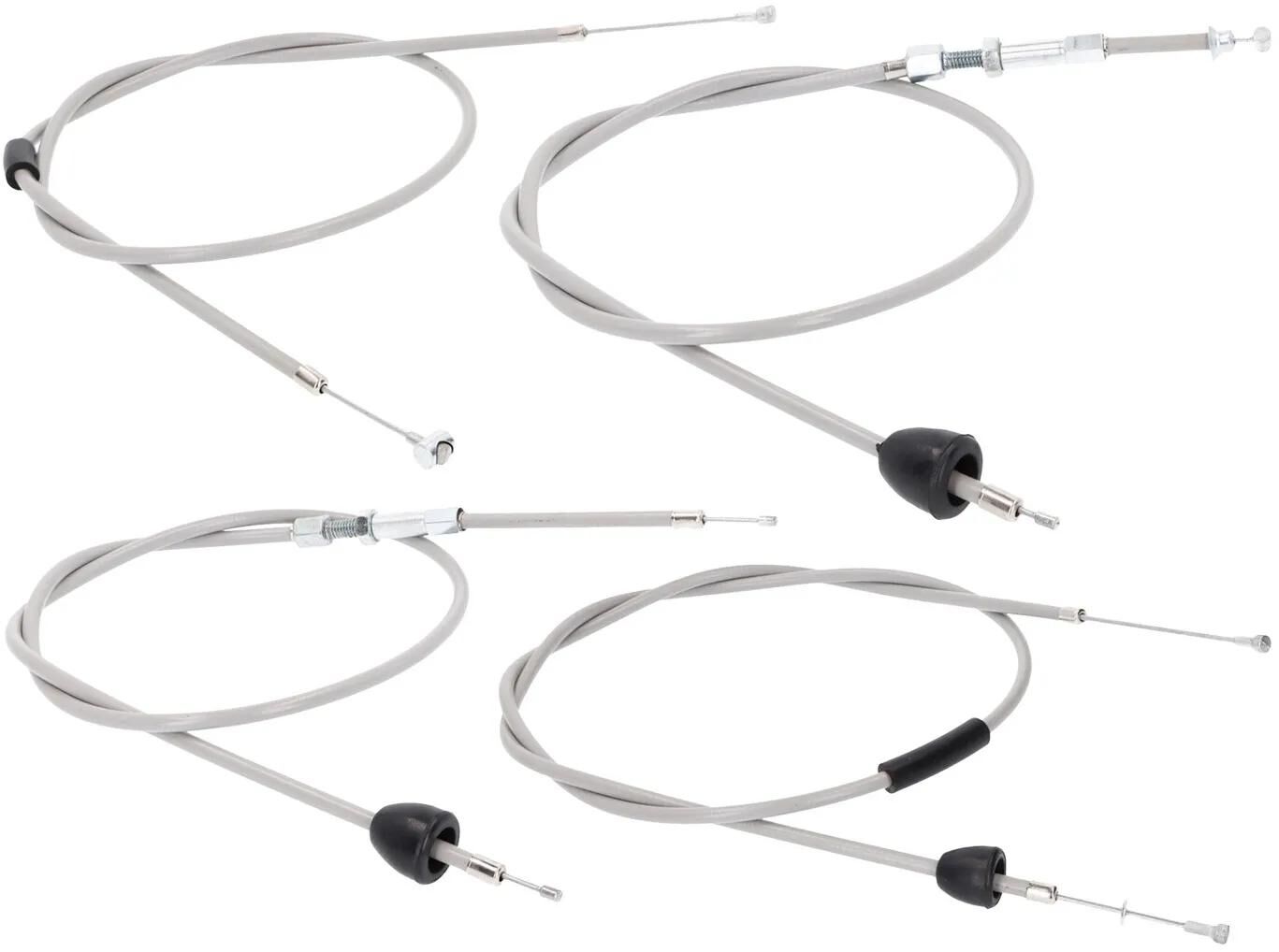 101 octane bowdenzugsatz bowden cable set 101.octa 4tlg grey