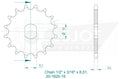 Esjot antriebsritzel 1820 sprocket 461 17z standard