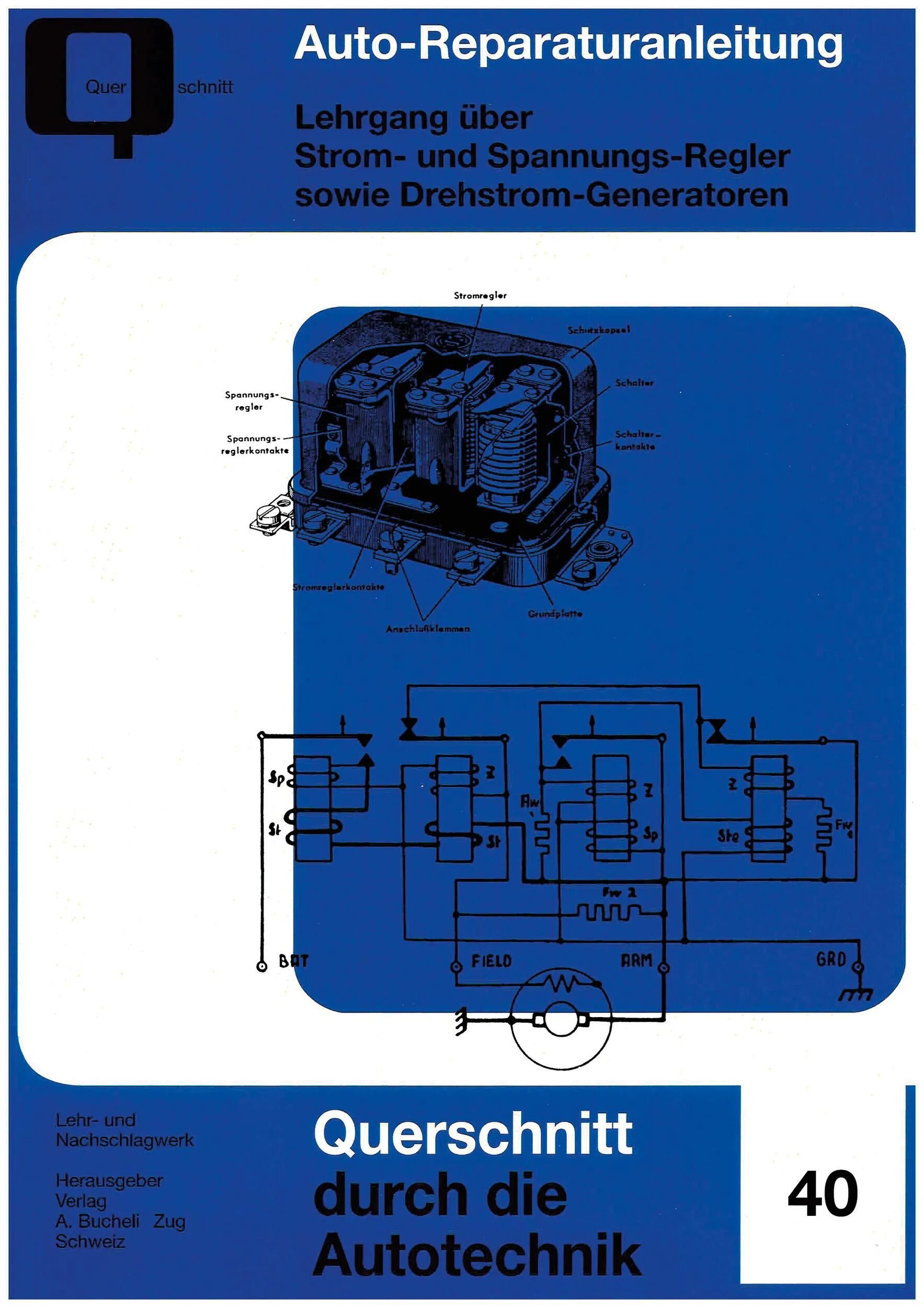 Bucheli-verlag buch fachbuch strom- und spannungsregler, drehstrom-generatoren book current voltage regu three-phase generators