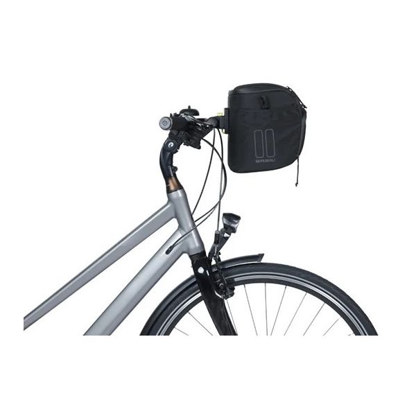 Basil Move KF Lenkertasche, 7–8 Liter, 17 x 23 x 20 cm, schwarz