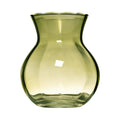 Hakbijl glass yves swirl buikvaas groen ø11xh13cm