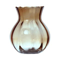 Hakbijl glass yves swirl buikvaas taupe ã˜11xh13cm