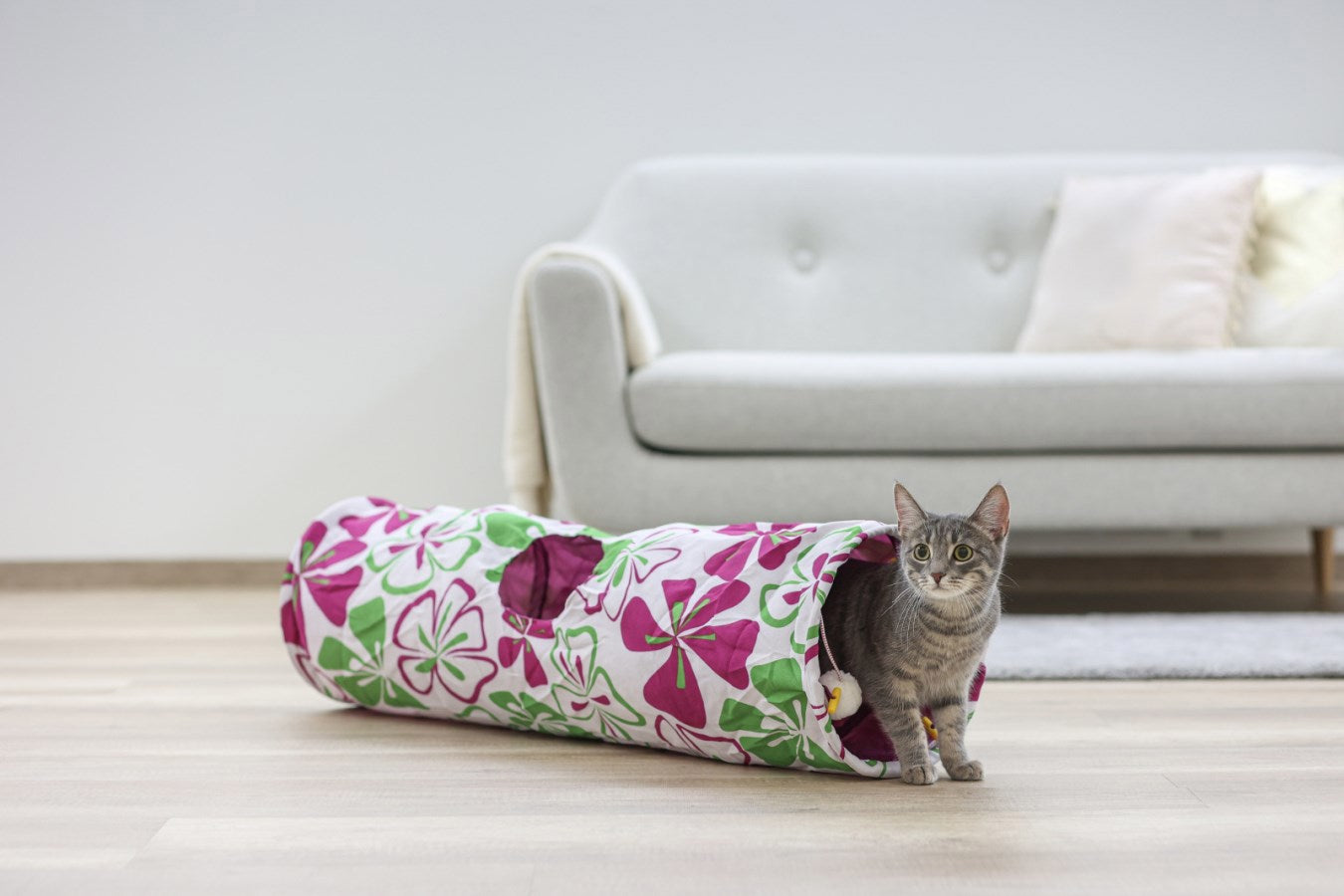 Ritseltunnel van nylon flower %c3%b8 25 x 90 cm