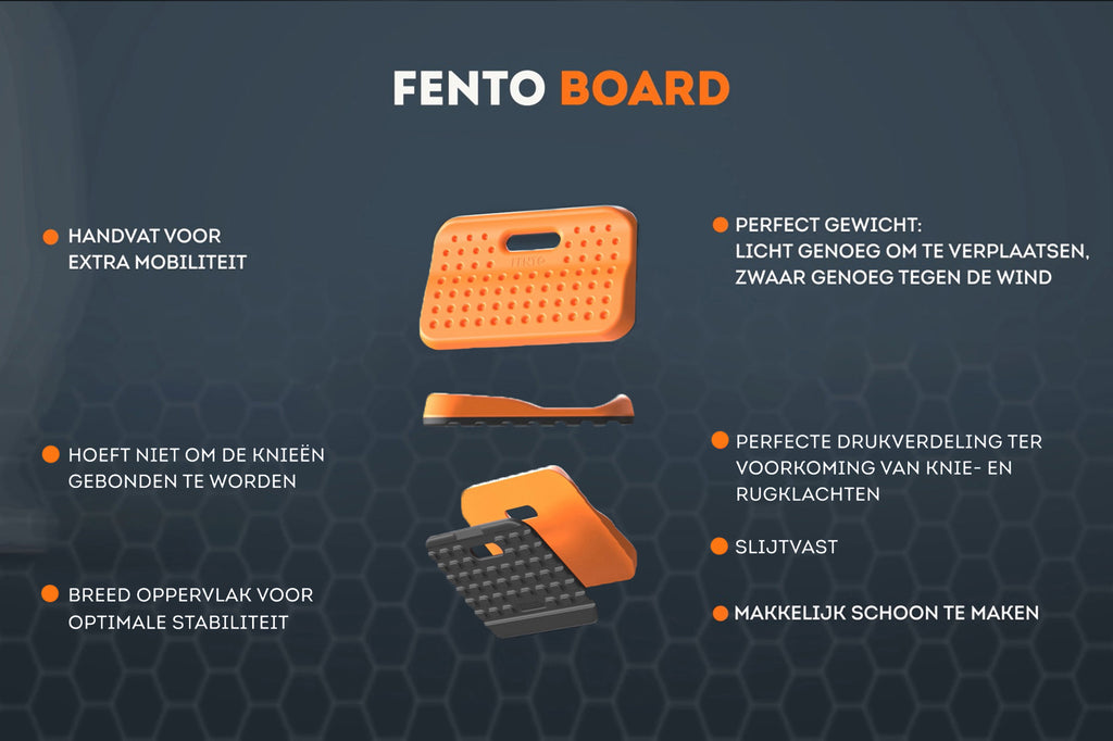 Fento producten board ergonomische kniemat per stuk