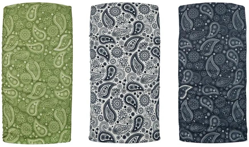 Oxford multifunktionstuch comfy neckerchief comfy paisley 3-pack