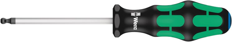 Wera 352 zeskant kogelkop schroevendraaier, 5.0 x 100 mm - 1 stuk(s) - 05022815001
