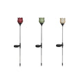 Led solar tuinlamp tulp glas 9x9x79cm