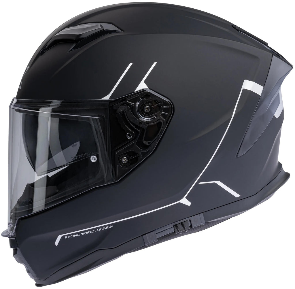Spec-x integralhelm sx-82.03 r2 stinger helmet sx-82.03 r2 bw matt grey xxl pinready
