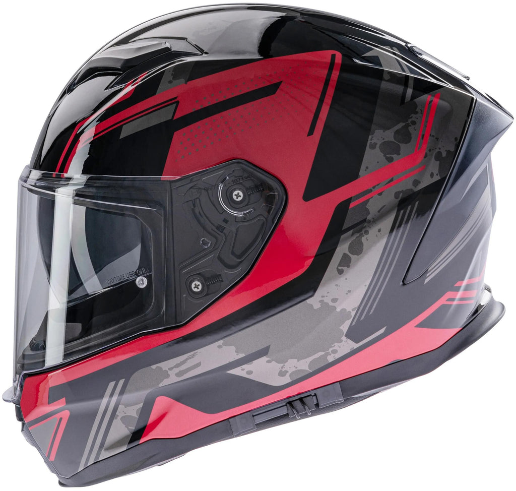 Spec-x integralhelm sx-82.03 r1 stinger helmet sx-82.03 r1 red black grey s pin read