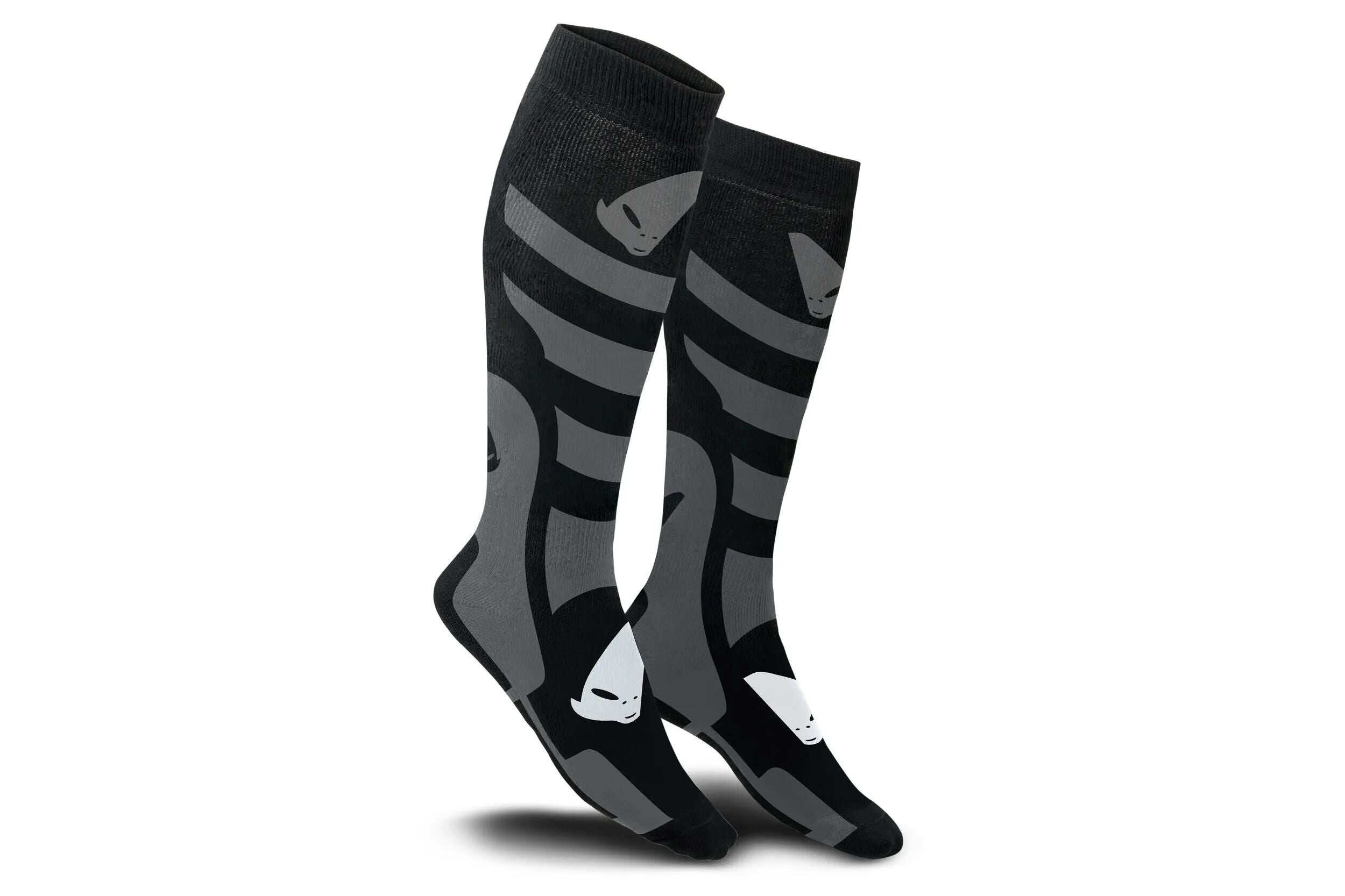 Ufo plast socken off - road socks ufo short black grey gr. l