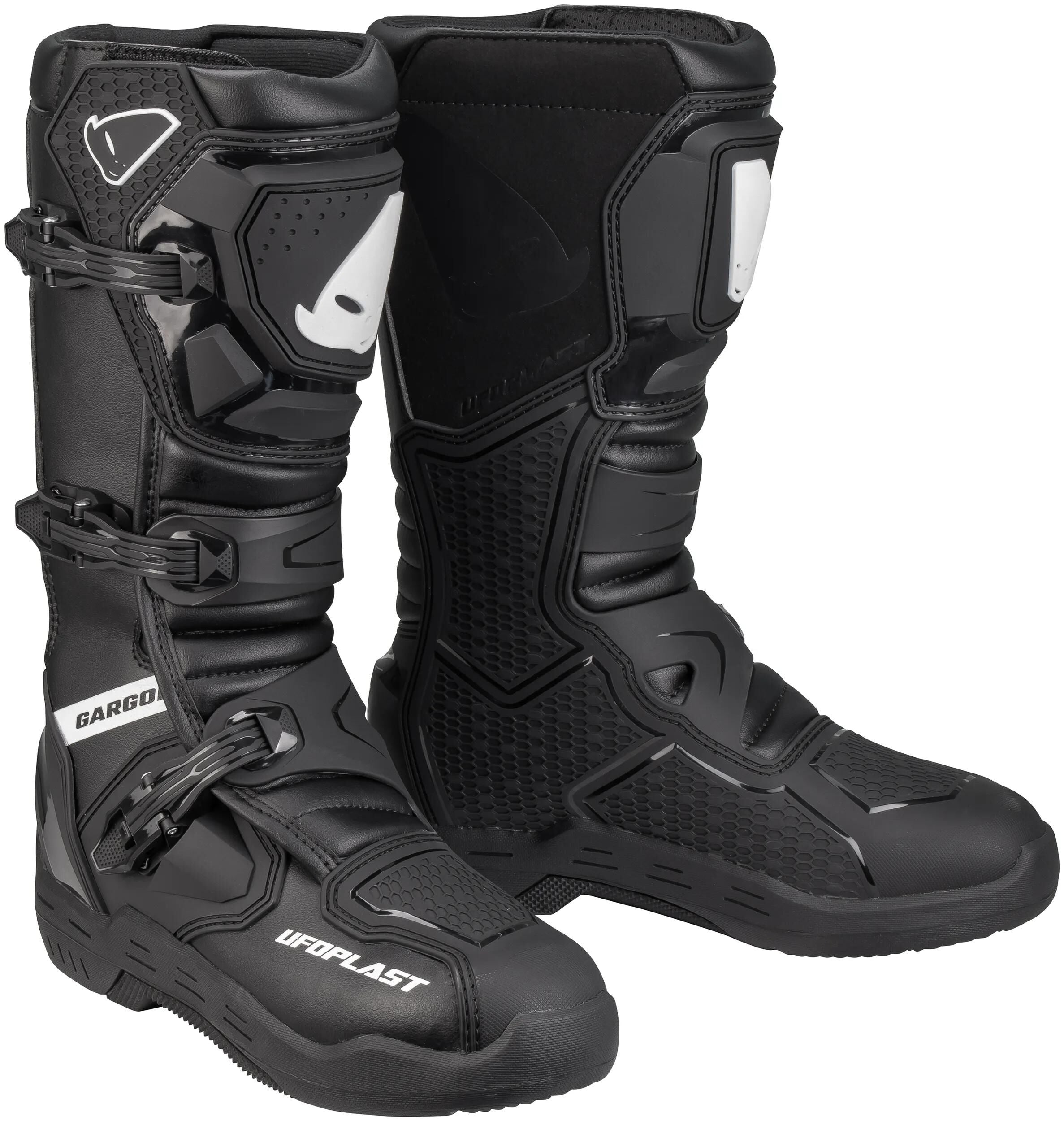 Ufo plast stiefel gargor boots ufo gargor black white gr. 43