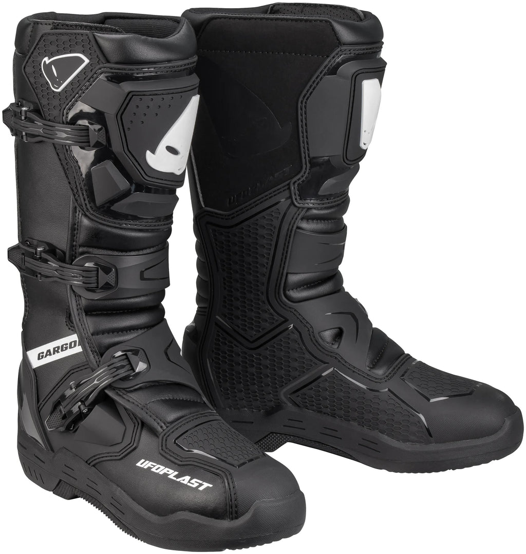Ufo plast stiefel gargor boots ufo gargor black white gr. 46