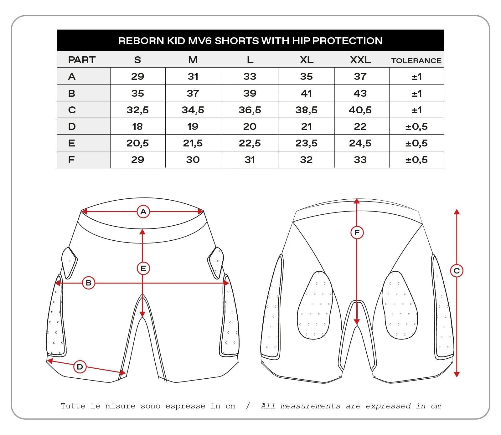 Ufo plast protektorenhose reborn mv6 children's protec. trouse reborn mv6 black gr. m