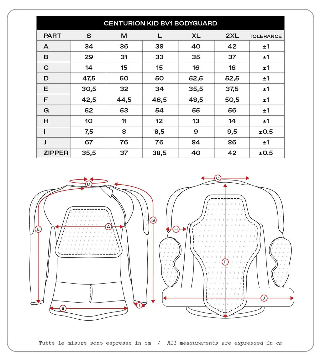 Ufo plast protektorenhemd centurion bv1 children's protec. shirt centurion bv1 black m