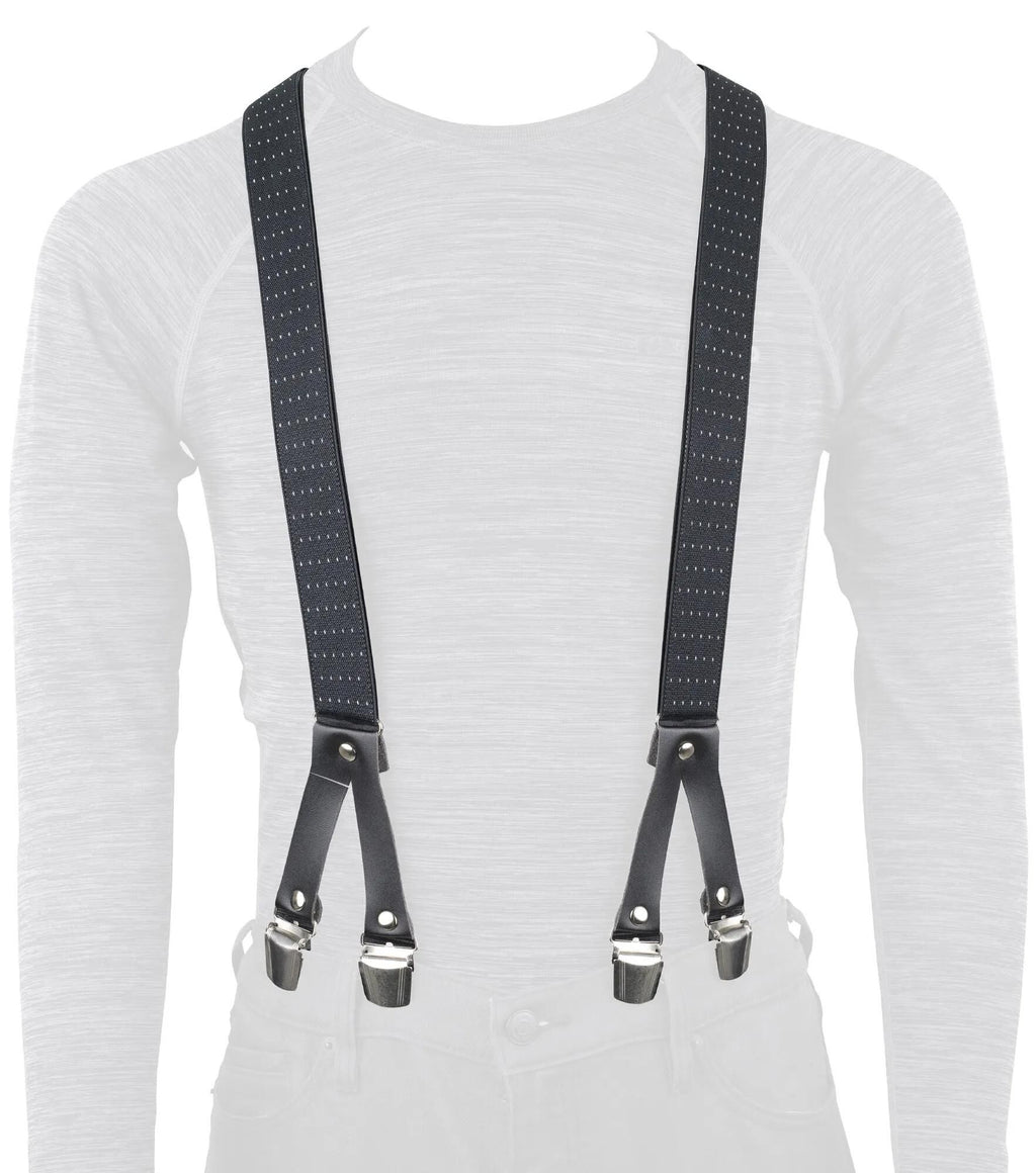 Oxford hosenträger trouser braces riggers chic black