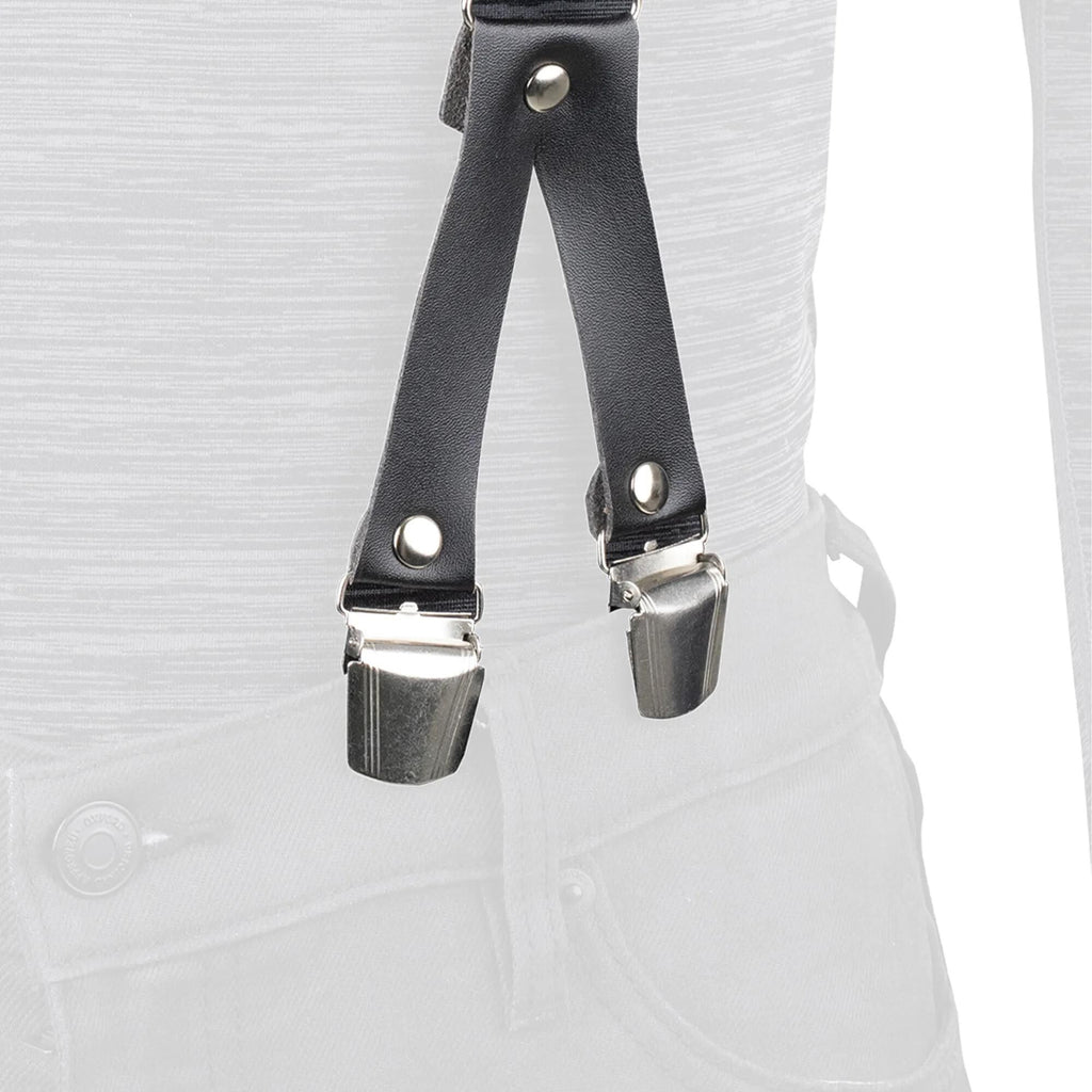 Oxford hosenträger trouser braces riggers chic black