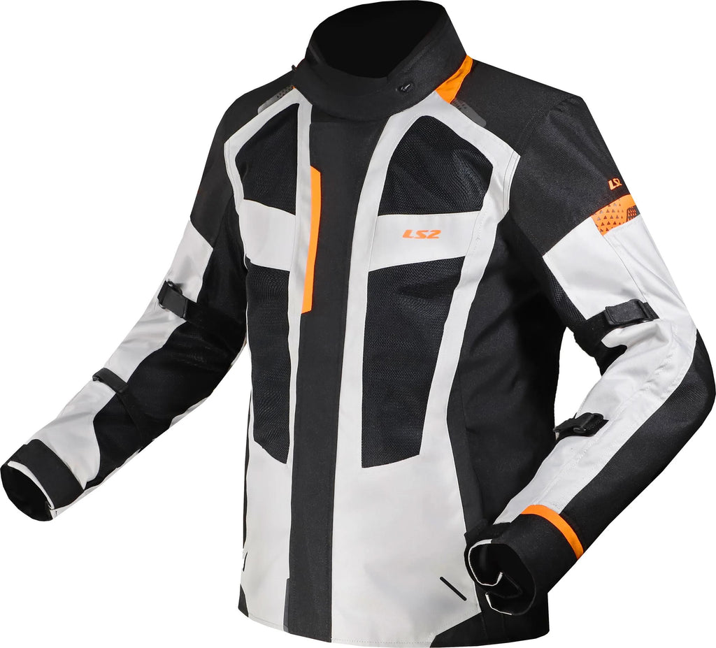 Ls2 jacke scout jacket scout man black gray orange m