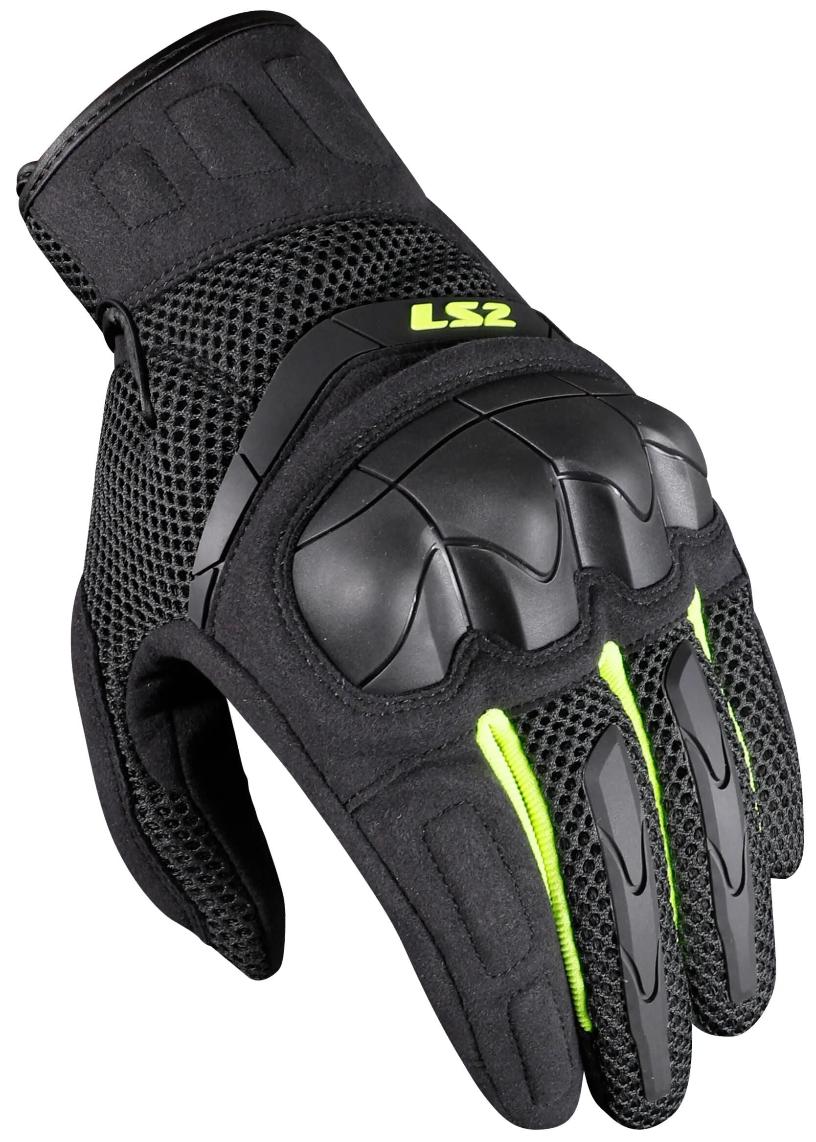 Ls2 handschuh kubra man gloves kubra man anthracite h-v yellow s