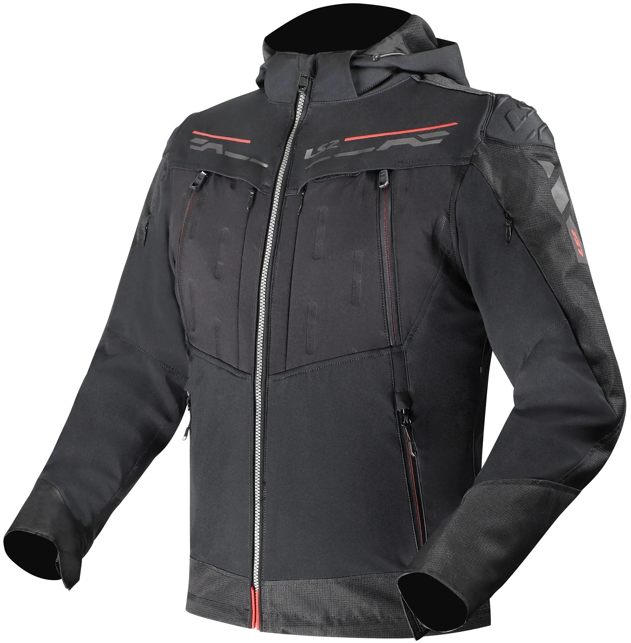Ls2 jacke zirconium evo man jacket zirconium evo mens black red gr. xl