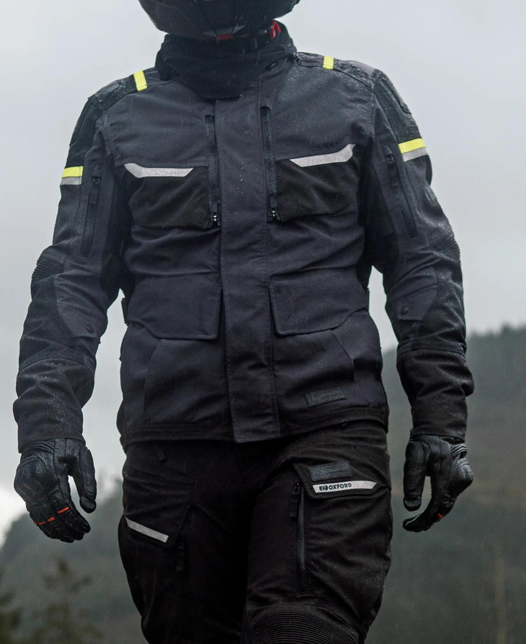 Oxford jacke stormland jacket stormland gray sw neon yellow gr. 3