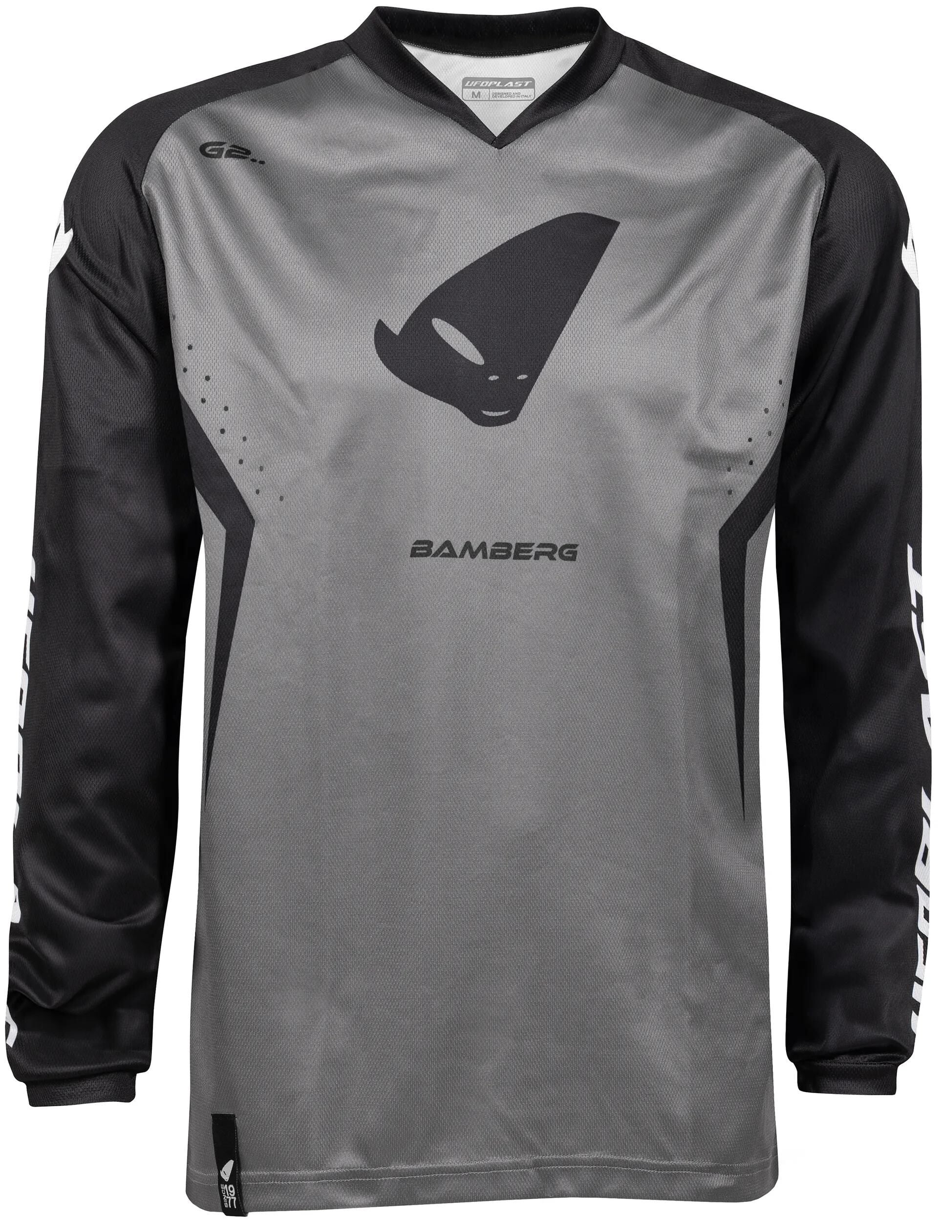Ufo plast jersey mx bamberg mx jersey ufo bamberg black grey gr. m